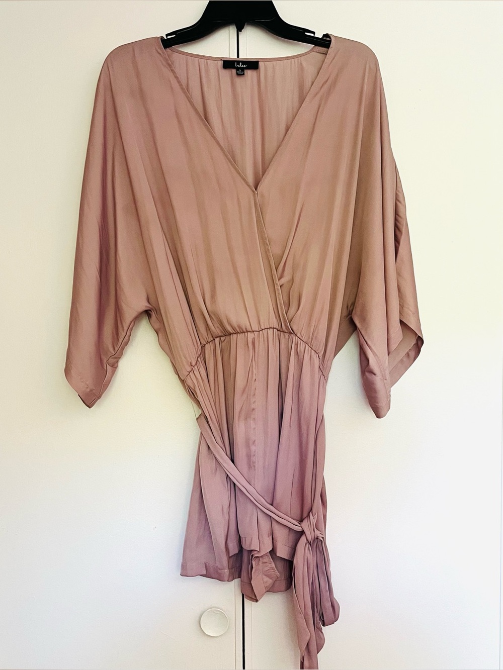 Lulu's Mauve Pink Wrap Romper
